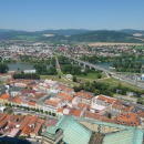 Výhled z věže na město